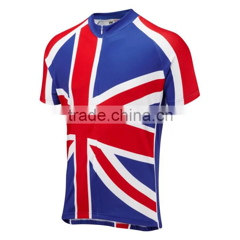 Custom sublimation fashion England cycling jersey