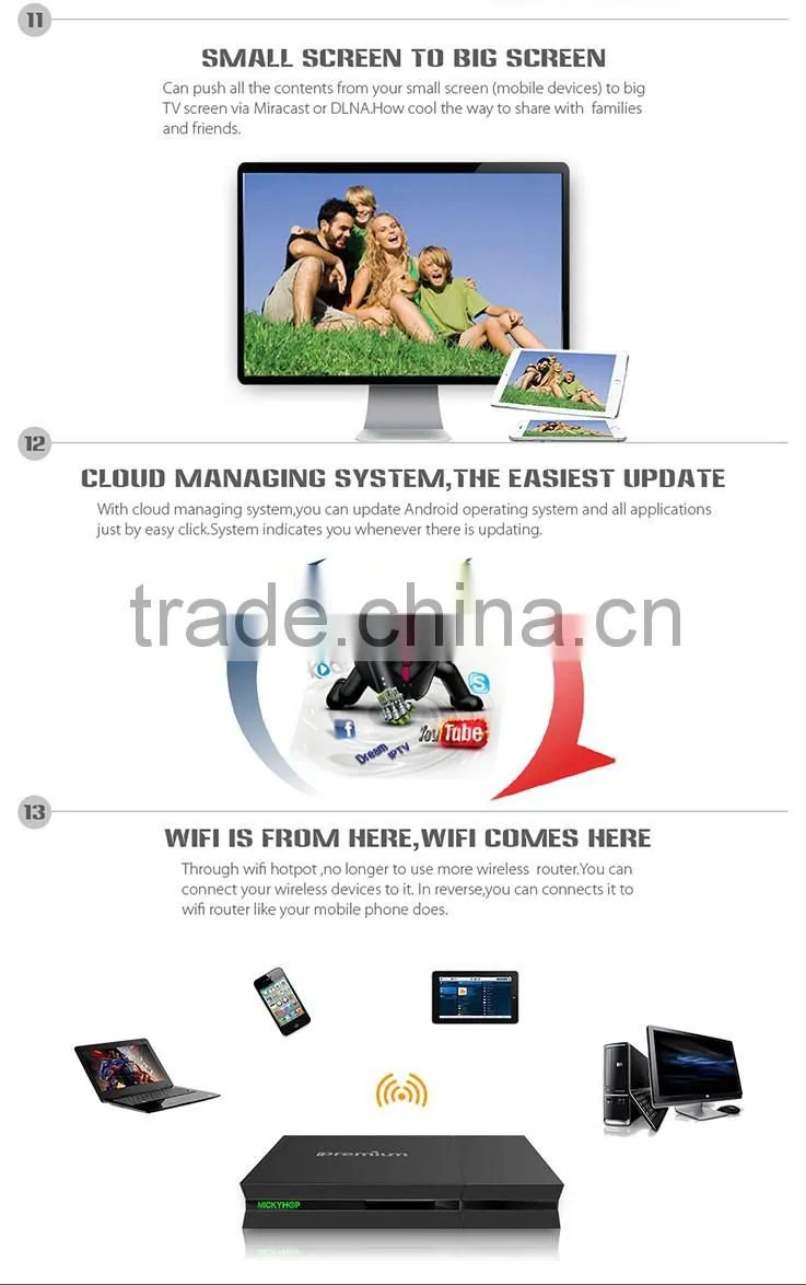 Ipremium Android Box I9STC support DVB-S2/T2/C