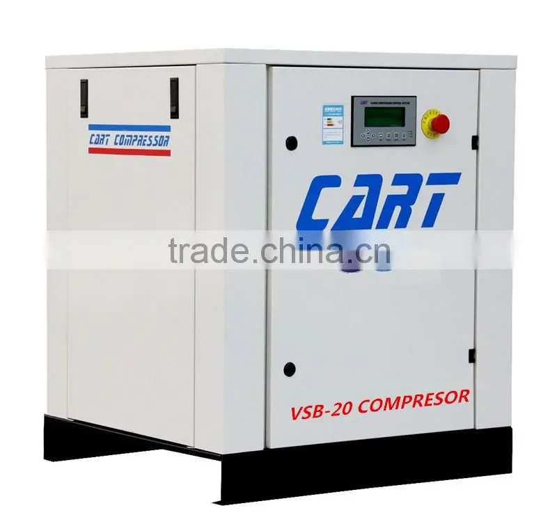Variable frequency screw air compressor 15KW 20HP belt drive high efficiency industrial machine