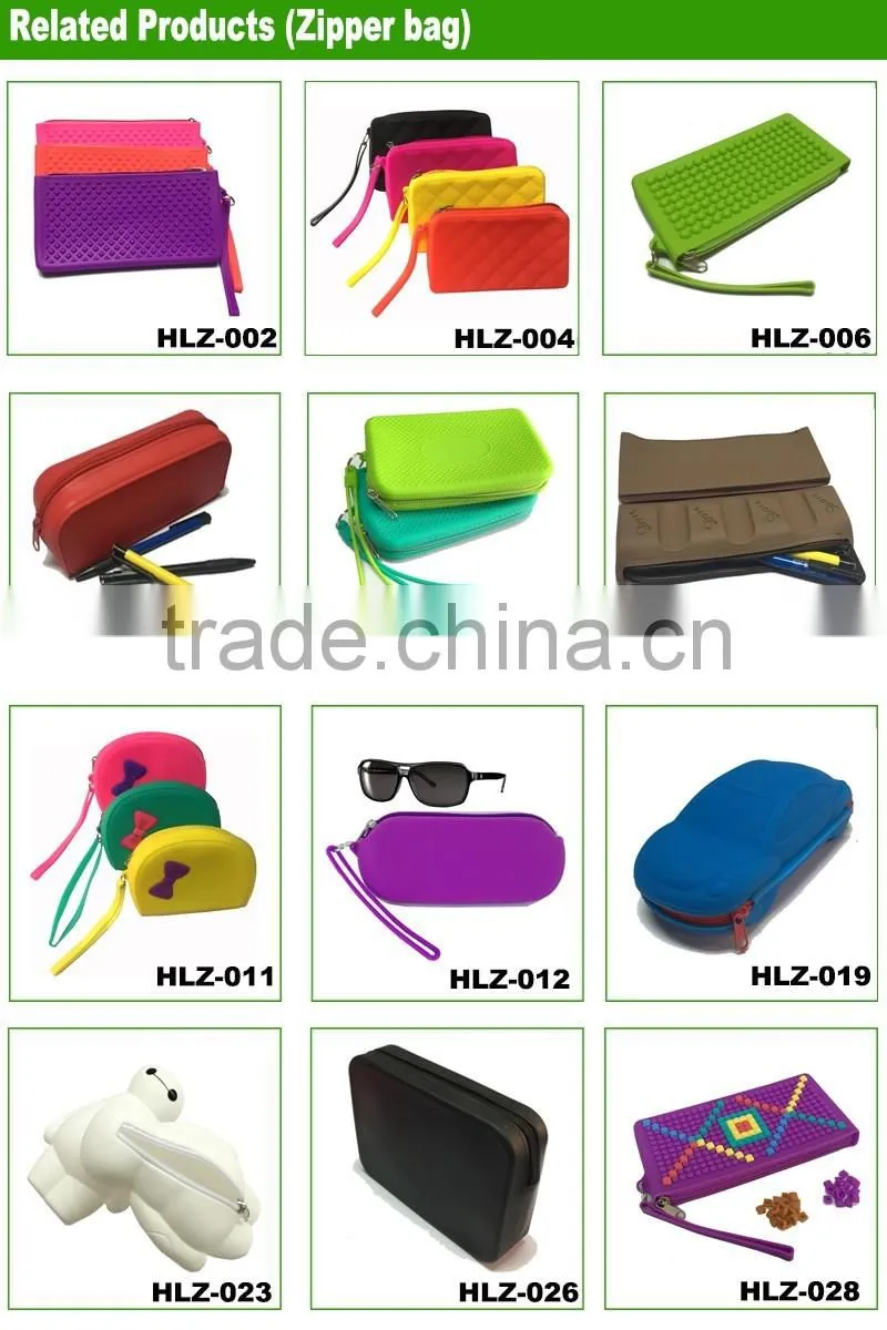 Round Mini Coin Bag Promotions Portable Silicone Change Key Purse Custom Wallet
