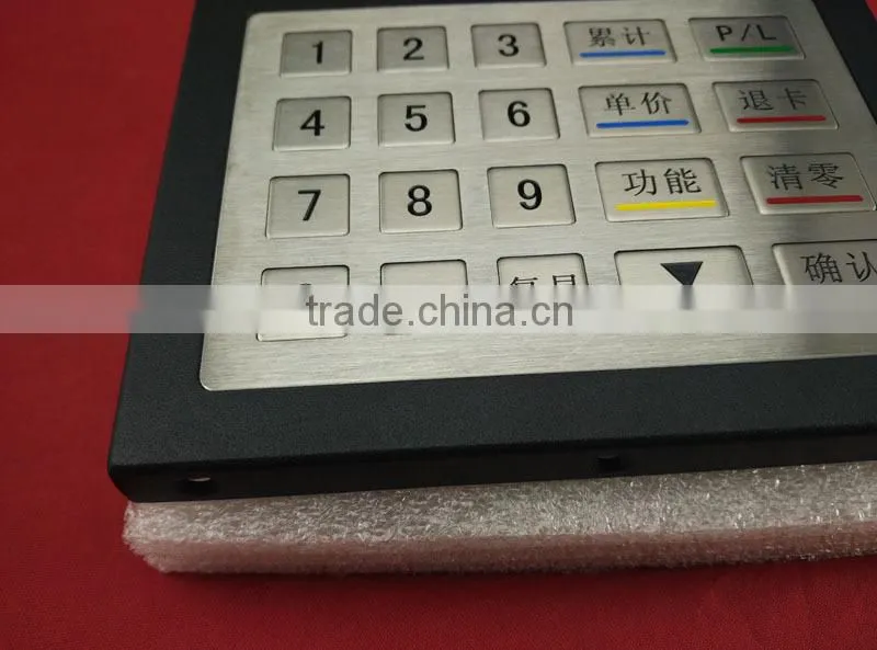 Customize metal keypad with frame