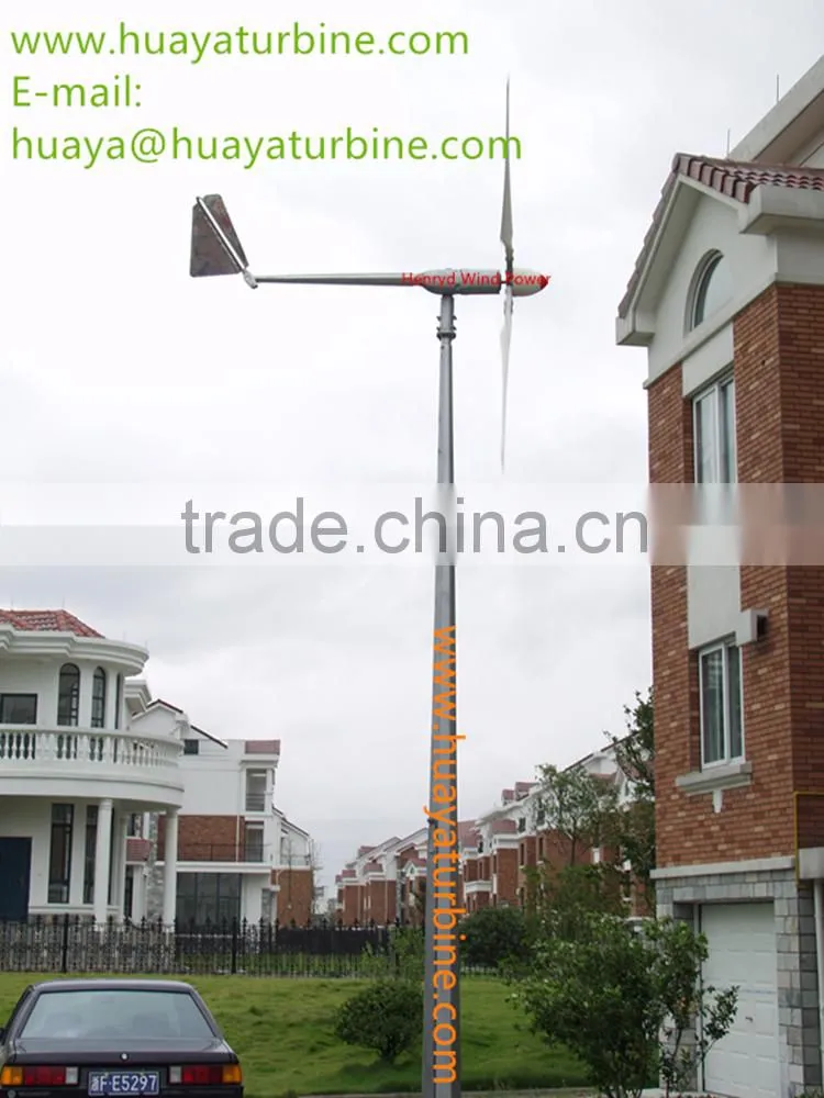 HENRYD! 6kw wind turbine generator with windmill generator for 120v 240v 380v wind power generator system