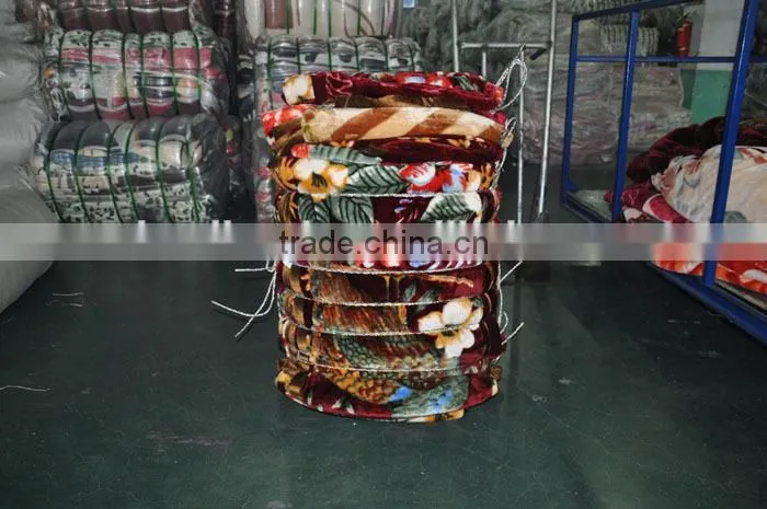 1Ply Printed Raschel Blanket/Korean Mink Blanket