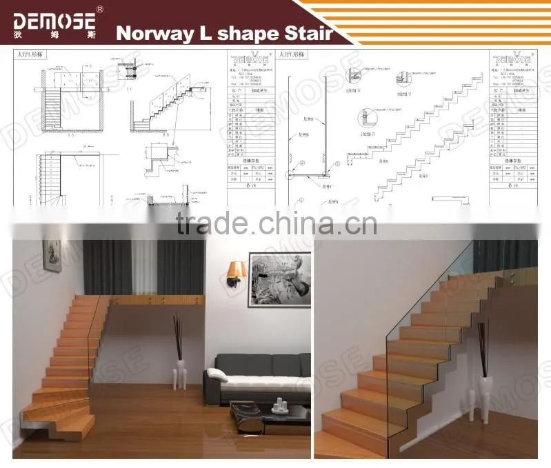 Space Saver Straight Stairs with Open Risers