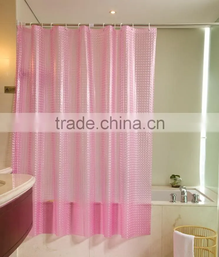 Aluminium bathroom shower curtain rod/Extension telescopic shower curtain pole