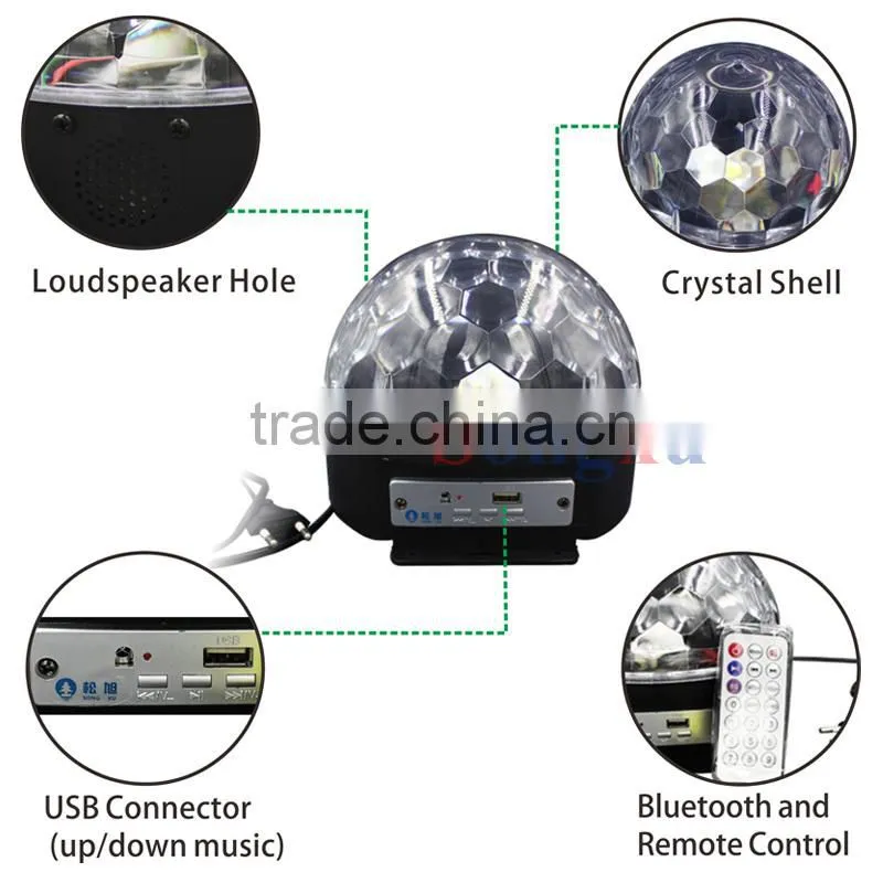 high power mini disco led crystal magic ball light club lighting
