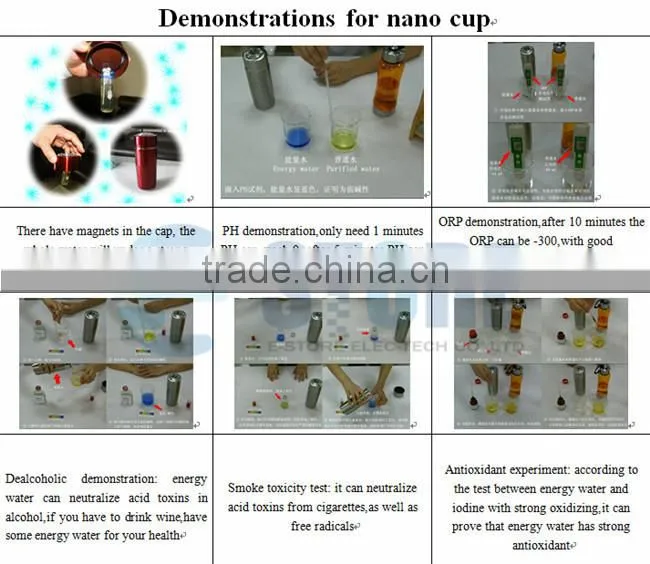 vacuum flasks Unisex Fashion Health Nano Alkaline Energy Flask Magnetic Energy Cup