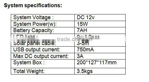 10W 15W 20W 30W DC Solar System Kit , 2 Led light ,solar panel , battery