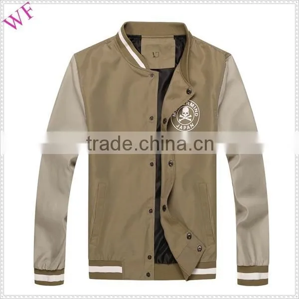 OEM cheap designer brand name men's autumn jacket
