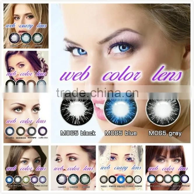 Manufacturer big cheap natural looking eyes color contact lenses sweety pattern colour contacts lenses/ color lenses 001 Brown