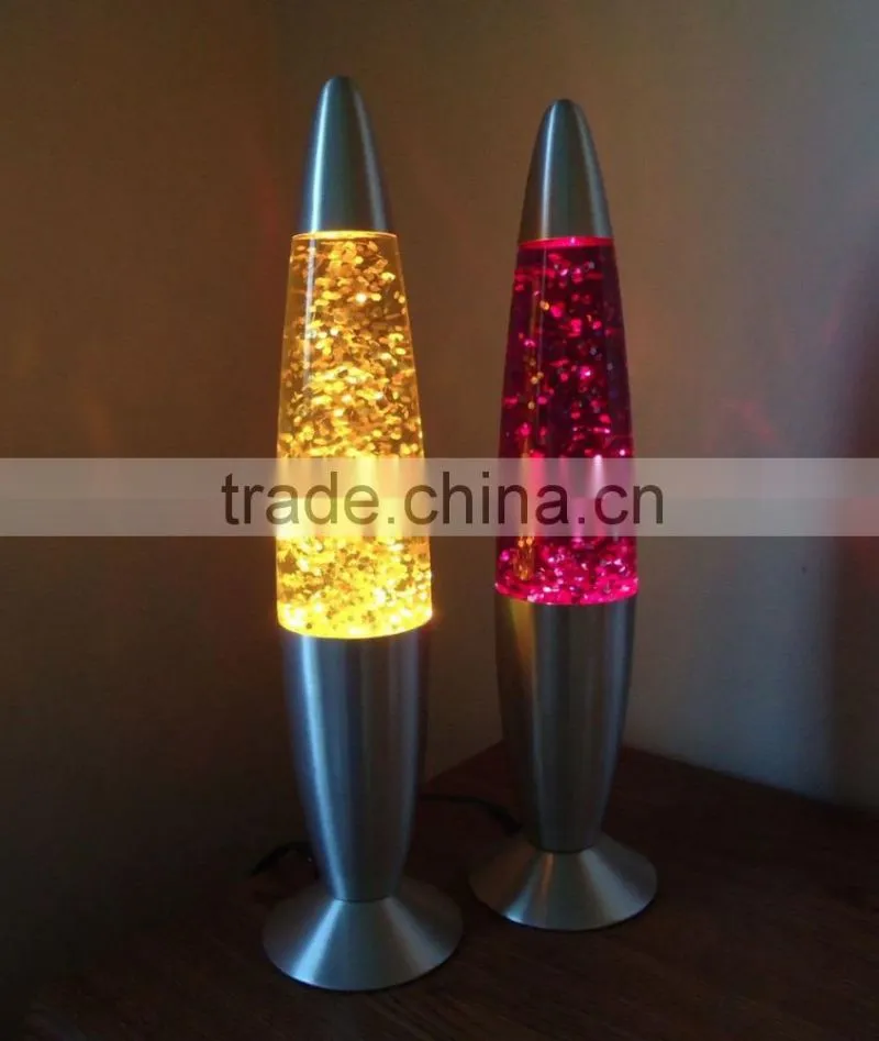 USB LED Flashing Floating Lava Lamp Glitter Lamp
