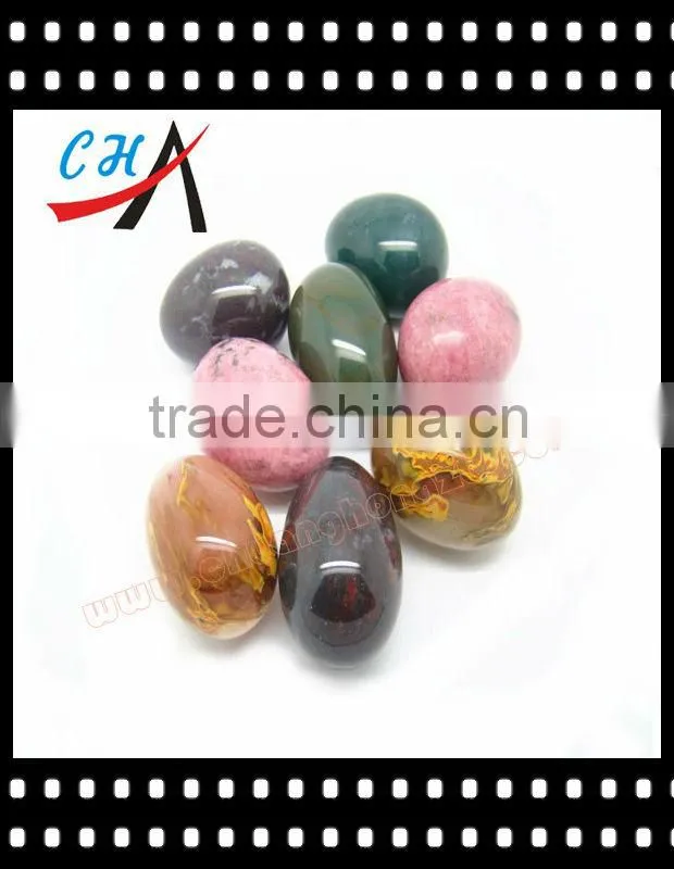 30-50mm Polished hand made agate stone eggs for wholesale