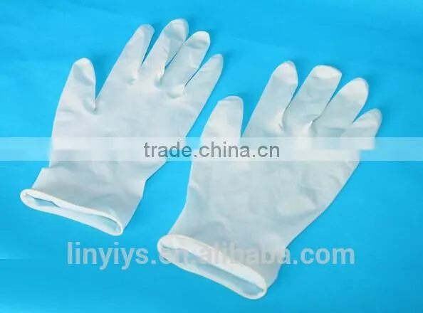 Hot sell! high quality latex examination gloves, disposable gloves, latex gloves, powder latex glove