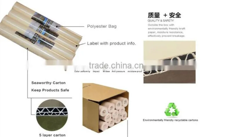 2016 factory price self adhesive bamboo decor wallpaper