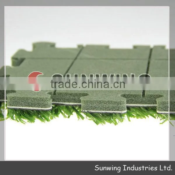 wholesale decorative artifical grass mat puzzle mat