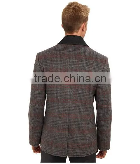 Double-breasted button coat gentlemen coat