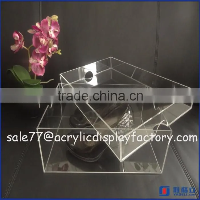 wholesale cheap clear acrylic shoe sneaker box