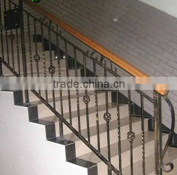 Top-selling modern wrought iron handrails outdoor stair covering