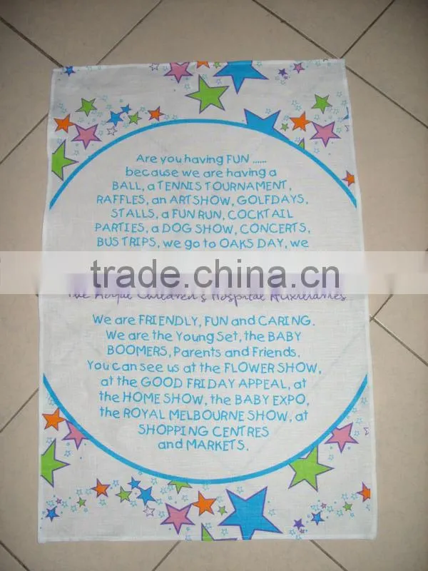 kitchen digital printed linen tea towel for home decorationl&gift,kids printed tea towel