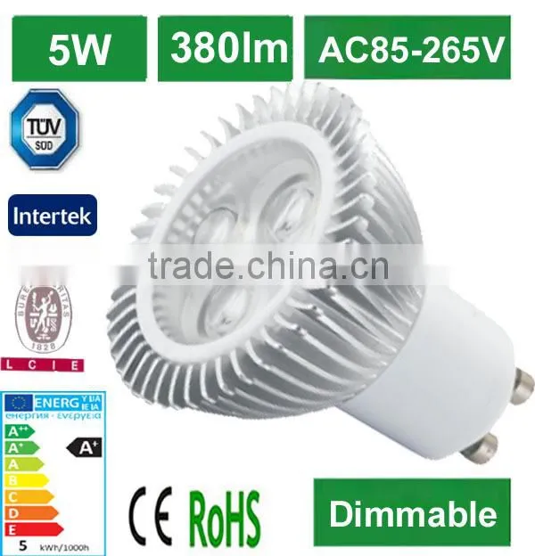 High quality 3W 5W aluminum cob gu10 led spot light
