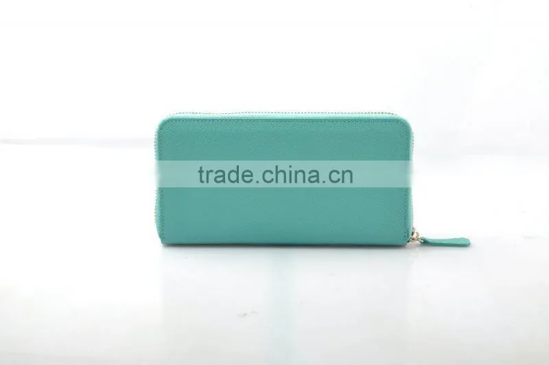 Italian leather RFID Blocking wallet classical leather card holder wallet green