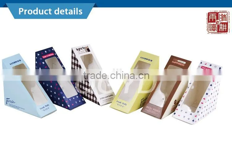 manufacturer custom food garde sandwich paper box