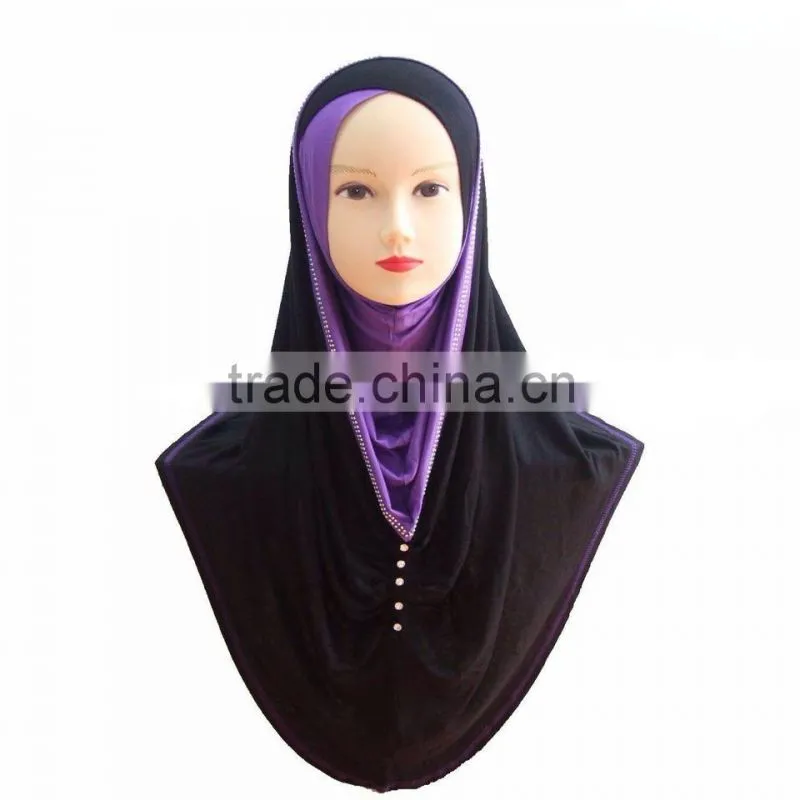 H228 popular muslim jersey hijab,big size long hijab