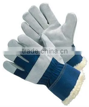 JS102CB Cow Split Leather Safety Winter Glove
