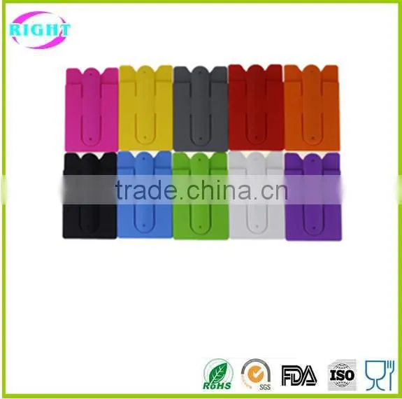 silicone card holder adhesive back stick card holder