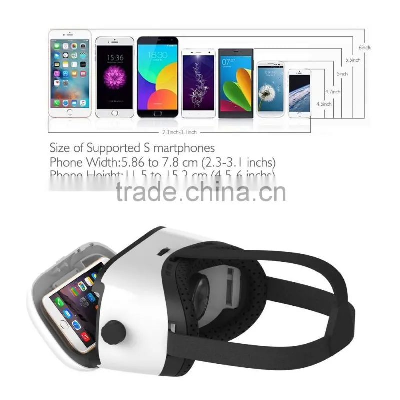 Larger image 3D VR box virtual glasses suitable for mobile phone 3D movies games 3D vr glasses