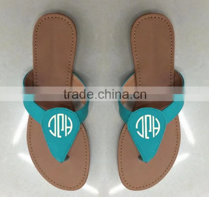 Monogrammed Sandals, Personalized Sandals, Summer Sandals,Brown Sandals
