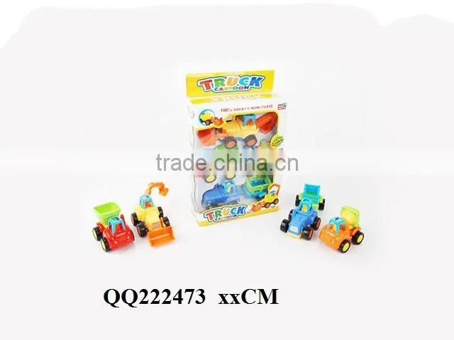 4PCS kids Friction farmer car with bulldozer ,friction car for kids