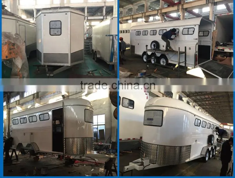 Unique Horse float trailer,Camper Horse float trailer,Angle horse float