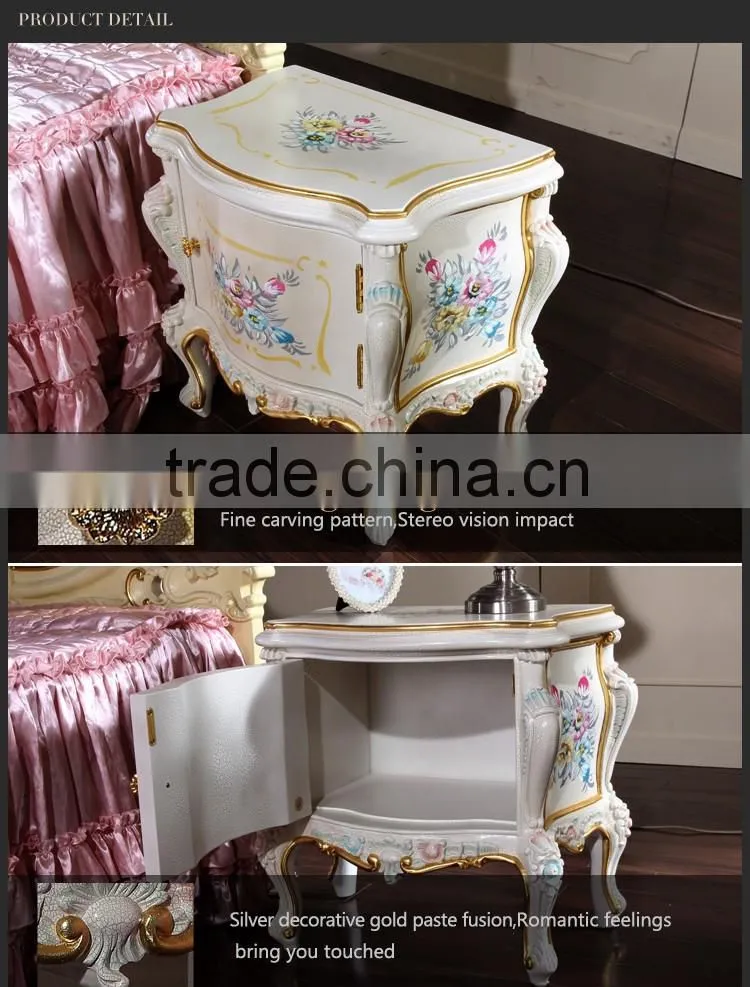 luxury french style bedroom furniture bedstand