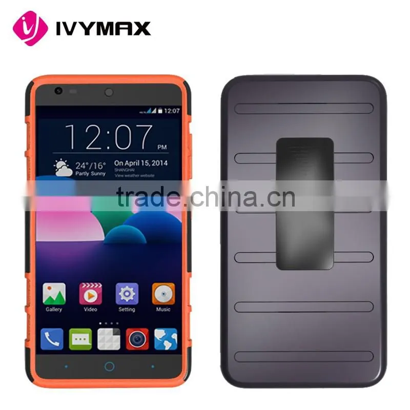 High protective dual layer robot case hybrid heavy duty case for ZTE Z963U Z988