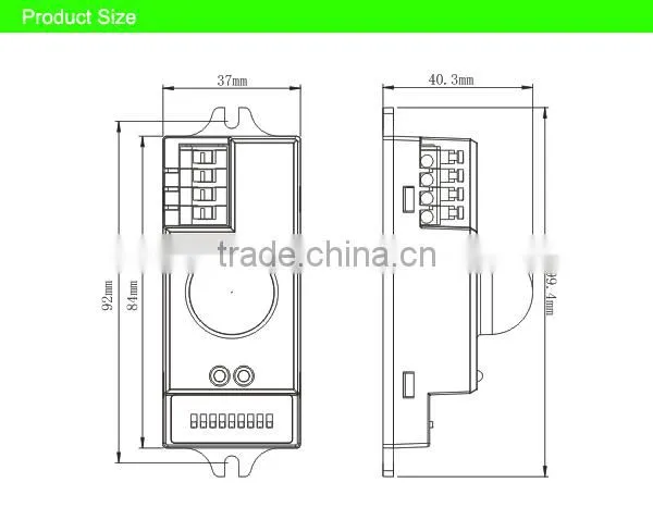 SK609 Hot sale microwave motion sensor ,110-130VAC,220-240VAC motion sensor light switch
