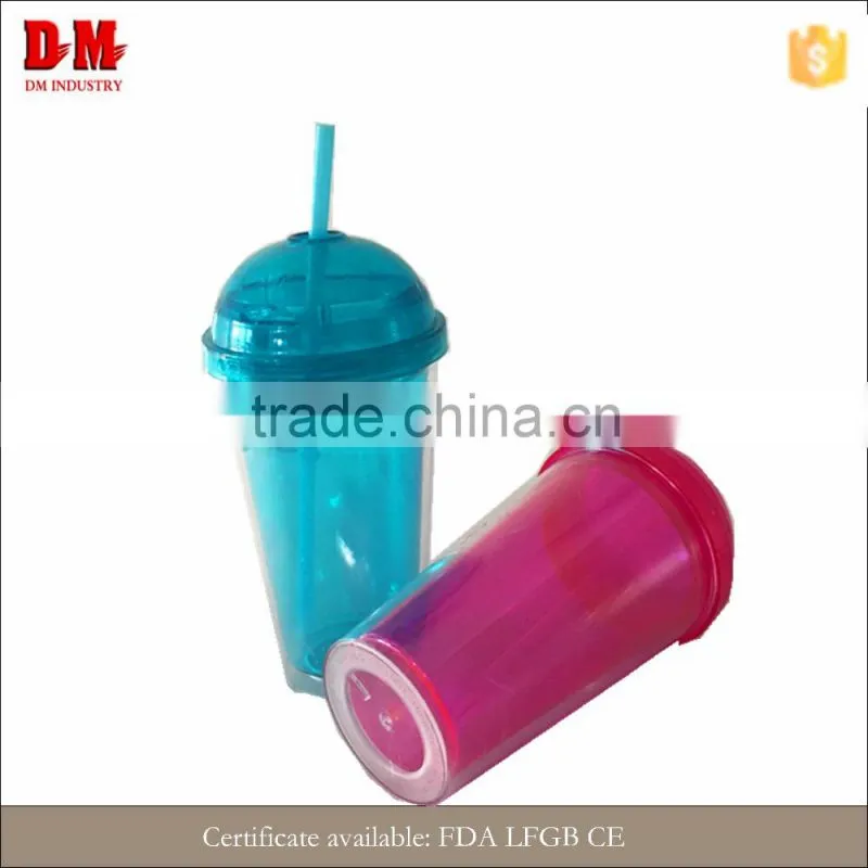 round cap 450ml hall student modern insulated double wall plastic tumbler
