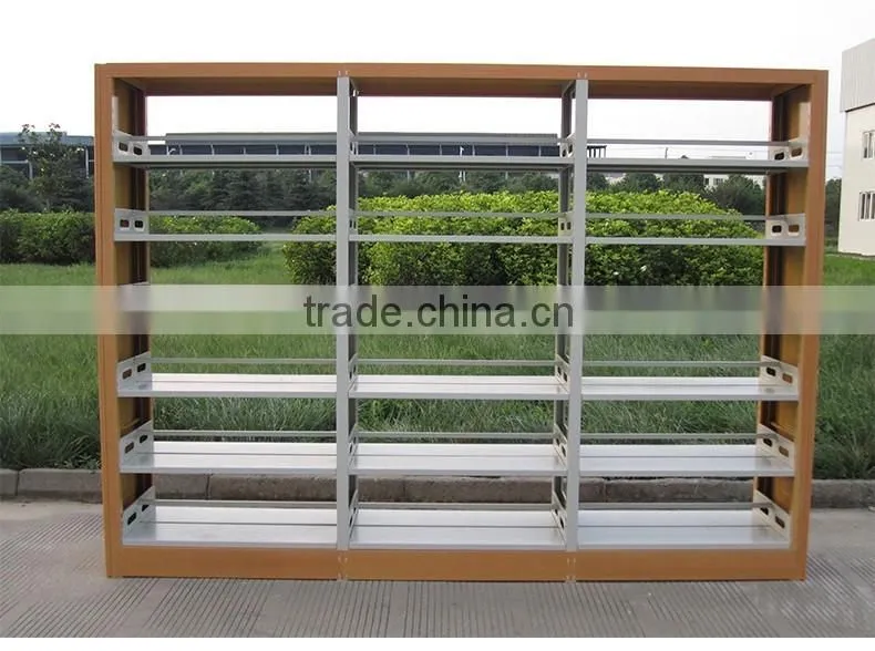 High Quality Steel Library Exhibition Book Shelf