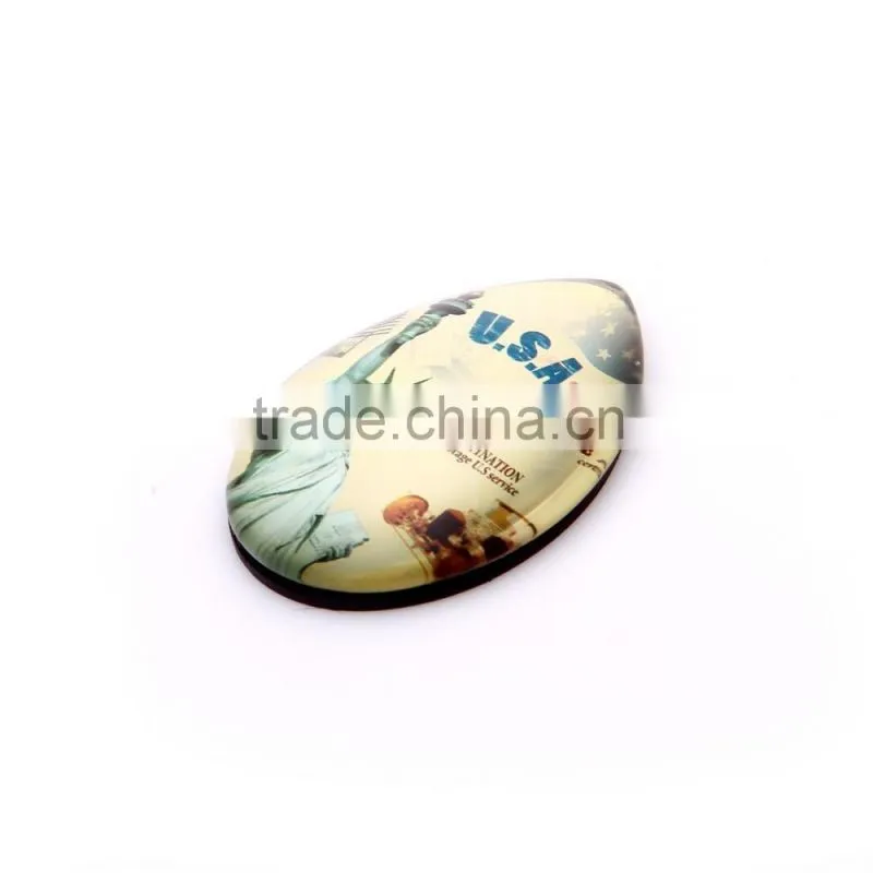 OEM custom wholesale fashion design water drop crystal glass fridge magnets