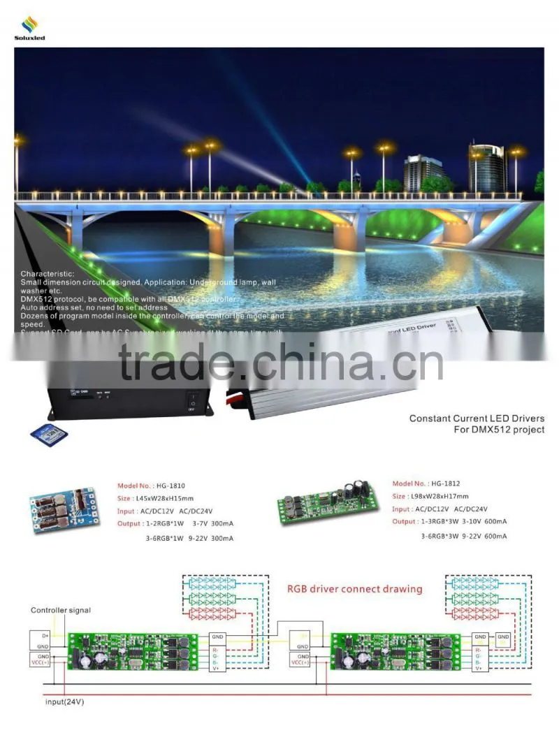 Constnat Current Led driver For DMX512 Project RGB With 3 Years Waranty