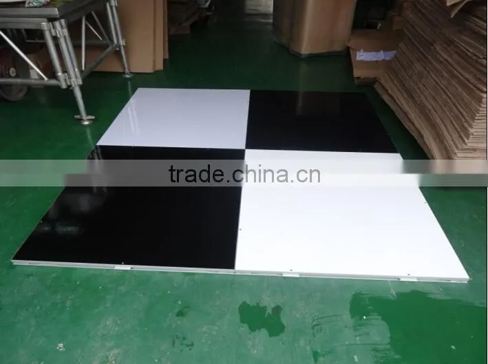 Light Up Dance Floor black and white dance floor