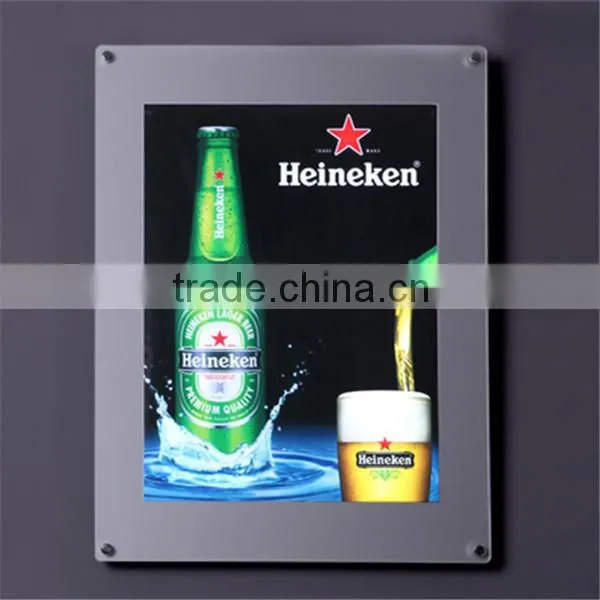 Custom picture frame led light box, led backlit light box, led light photo frame