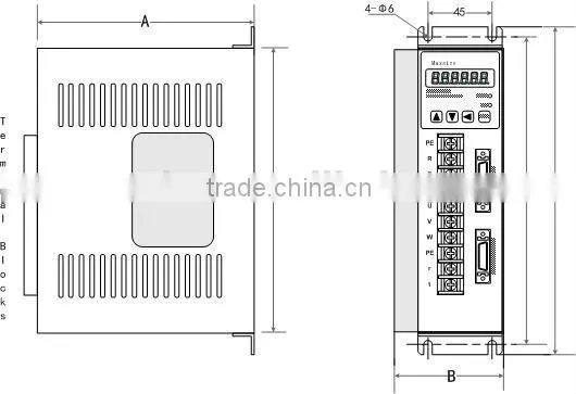 220V ac servo motor position controller