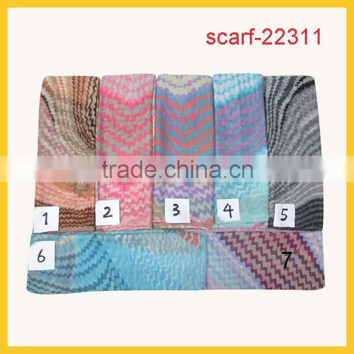 new pattern custom geometric printing scarves