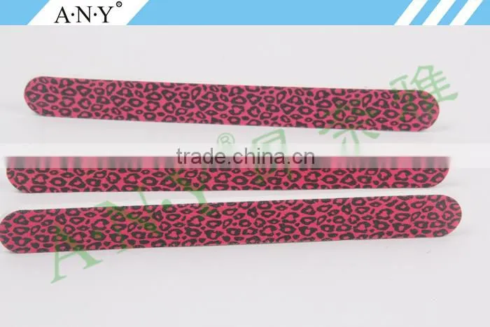 Nail Manicure Pink Leopard Style Cheap Promotional Nail Files 100/180
