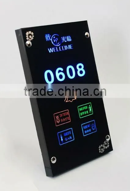 hotel room touch screen panel switch(with DND,DOORBELL,CLEAN,WAIT) clean hotel switch