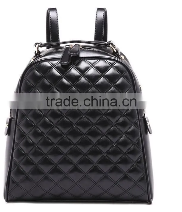 China cheap leather school backpack