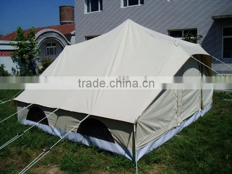 6x4M double roofs emperor twin bell tent with 100%cotton canvas