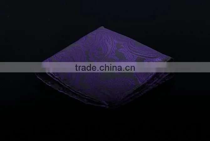 Custom 30x30cm Exquisite Solid Dyed Satin Pocket Square