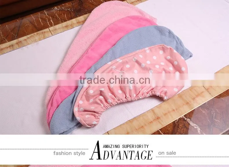 Hot selling microfiber towel for hair/ microfiber drying shower cap